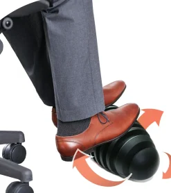 Active footrest 18x42 cm egg-shape black