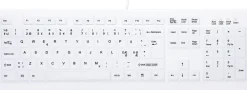 Active Key ClassicClean Med Keyboard IP68 Full-Size W White