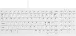 Active Key ClassicClean Med Keyboard IP68 Compact WL White