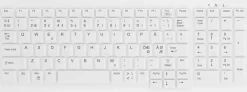 Active Key ClassicClean Med Keyboard Rem Cov Comp WL White