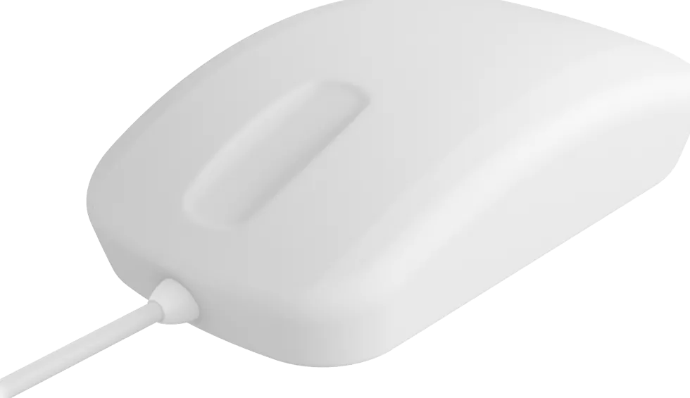 Active Key QuickClean Medical Mouse IP68 Scroll W White