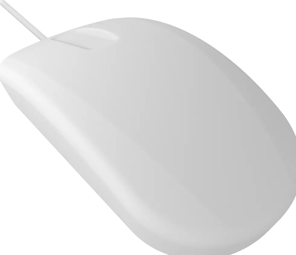 Active Key QuickClean Medical Mouse IP68 Scroll W White