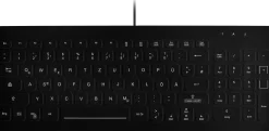 Active Key QuickClean Med KB Rem Cov Backlit Comp W Black