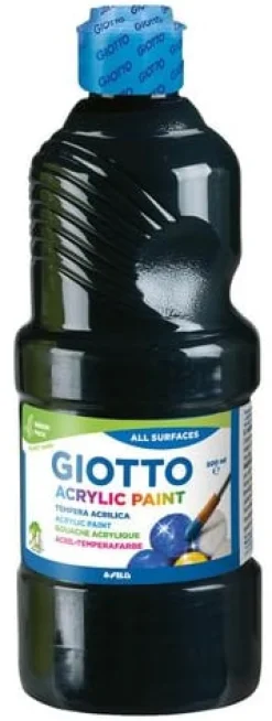 Akrylfärg Giotto 500 ml svart