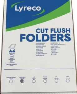 Aktmapp LYRECO A4 0,11 transparen 100/fp