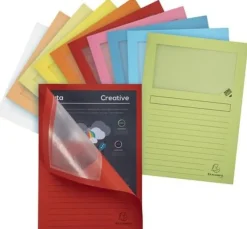 Aktmapp m.fönster A4 160g sort.f. 100/fp