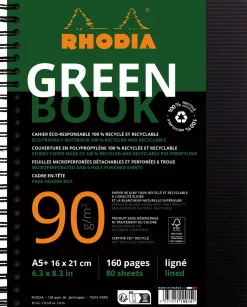 Anteckningsblock GREENBOOK A5+ linj recy