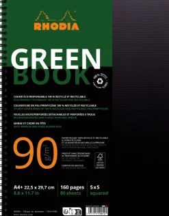 Anteckningsblock GREENBOOK A4+ rut recy