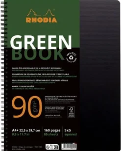 Anteckningsblock GREENBOOK A4+ rut recy
