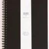 Anteckningsbok Grieg Design A4 Svart, 100g, olinjerat, spiral