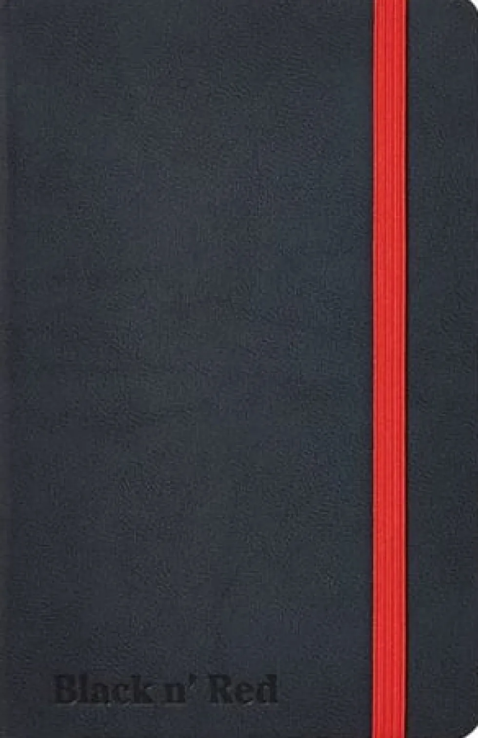 Anteckningsbok OXFORD Black n´Red A5, Inbunden, linjerat