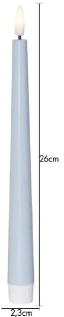 Antikljus STAR T LED Candy 26cm blå 2/fp