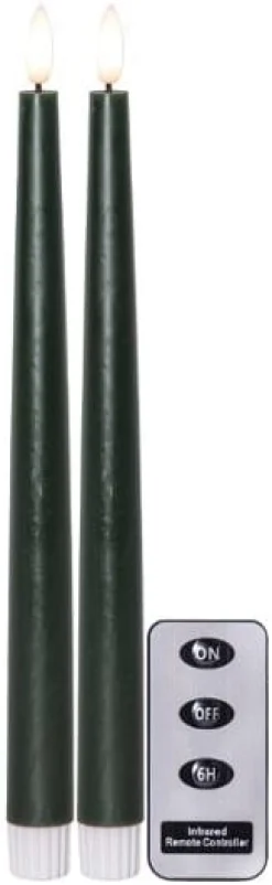 Antikljus STAR T LED 28cm grön 2/fp