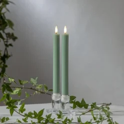 Antikljus STAR T LED 25cm grön 2/fp