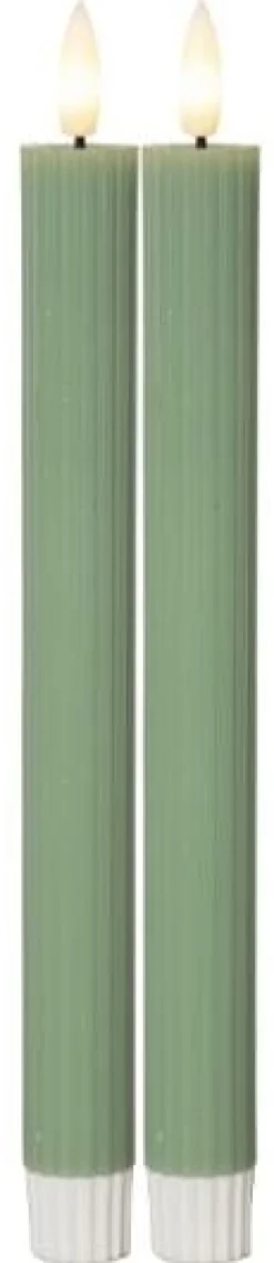 Antikljus STAR T LED 25cm grön 2/fp