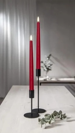 Antikljus STAR T LED 28cm röd 2/fp