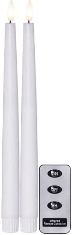 Antikljus STAR T LED 28cm vit 2/fp