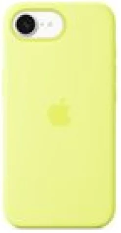 Apple - Skydd för mobiltelefon - silikon - neongul - för iPhone