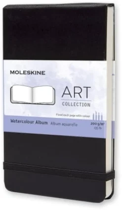 Art Akvarellblock Pocket Svart