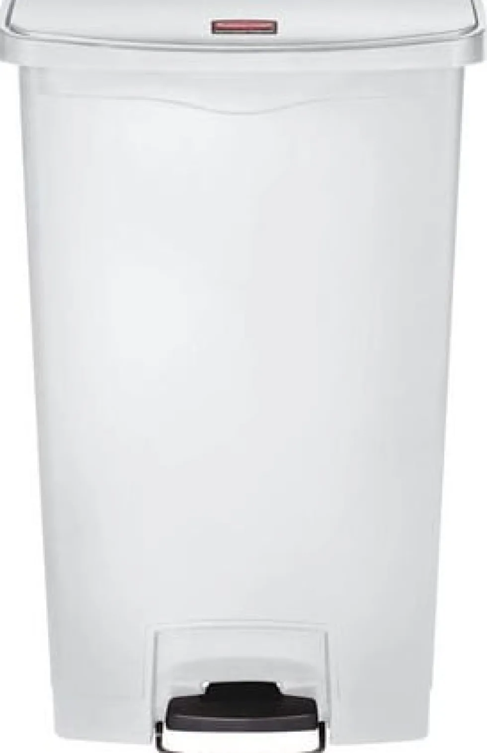 Avfallskärl pedal RUBBERMAID Slim Jim® vit 68L