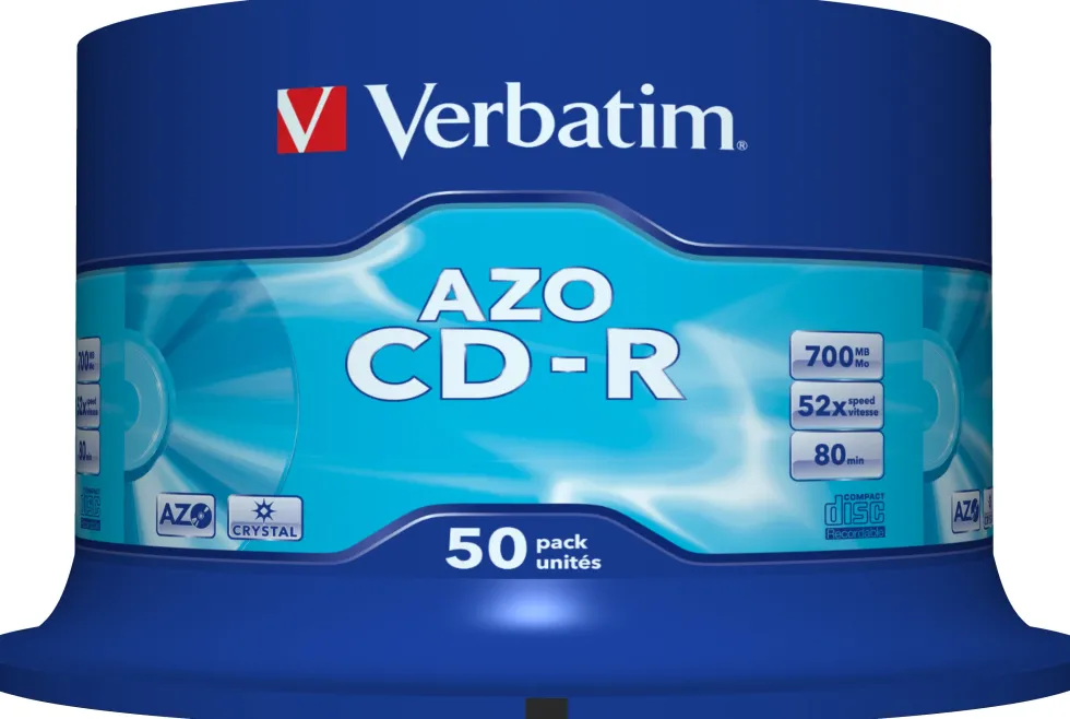 AZO, CD-R, 52X, Crystal (50)