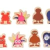 Babblarna träfigurer 6 delar