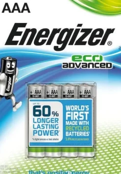 Batteri ENERGIZER Eco Advanced AAA 4/FP