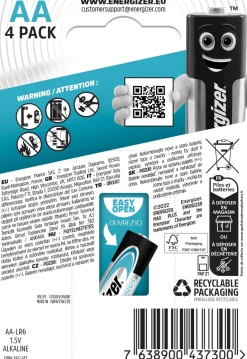 Batteri ENERGIZER Max Plus AA 4/fp