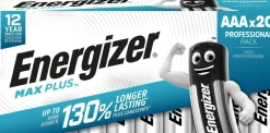 Batteri ENERGIZER Max Plus AAA 20/fp
