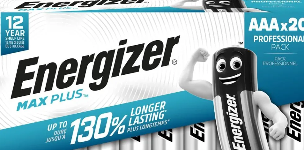 Batteri ENERGIZER Max Plus AAA 20/fp