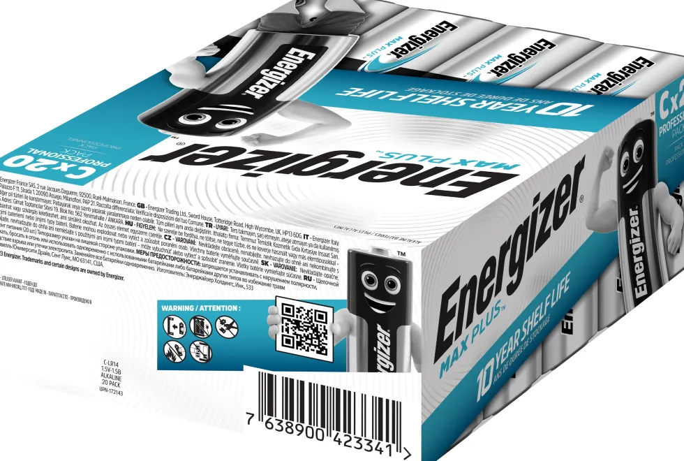 Batteri ENERGIZER Max Plus C 20/fp