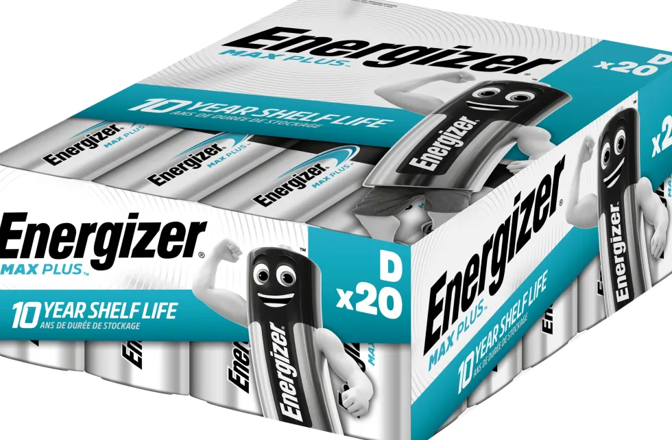 Batteri ENERGIZER Max Plus D 20/fp
