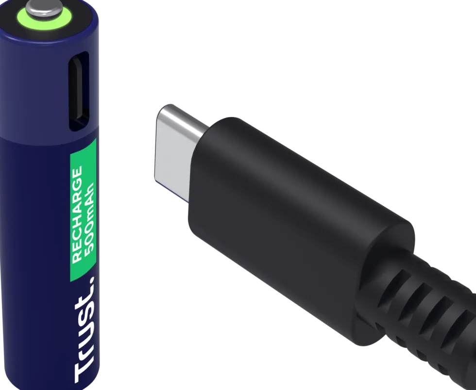 Batteri Laddbar TRUST AAA USB-C 2/fp