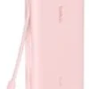 BELKIN 20k PD30W Integrated USB-C Cable Power Bank, Pink