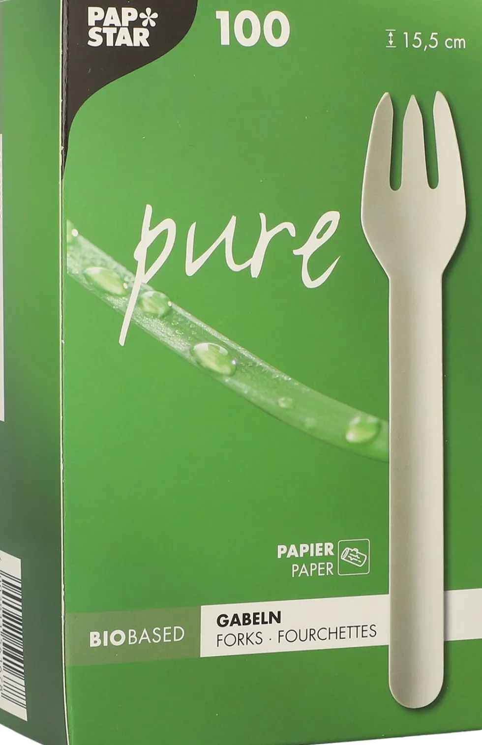 Bestick Gaffel PURE Papper 15,5cm 100/fp