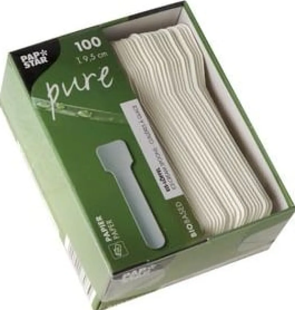 Bestick Glassked PURE Papp 9,5cm 100/FP