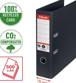 Binder LAF No1 POB recycle A4 75mm black