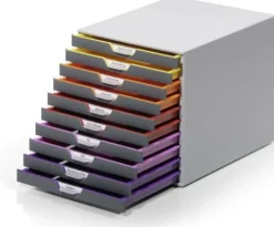 Blankettbox DURABLE Varicolor, 10 lådor