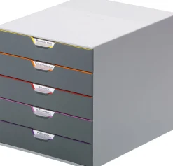 Blankettbox DURABLE Varicolor, 5 lådor