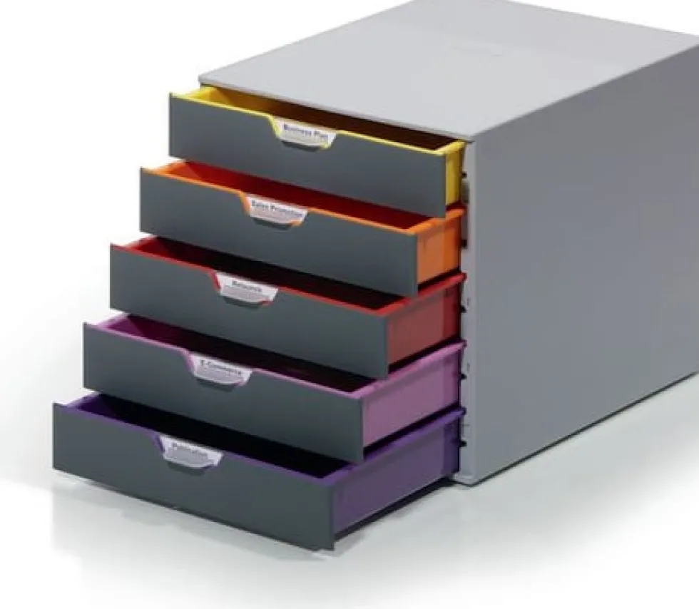 Blankettbox DURABLE Varicolor, 5 lådor