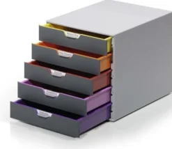 Blankettbox DURABLE Varicolor, 5 lådor