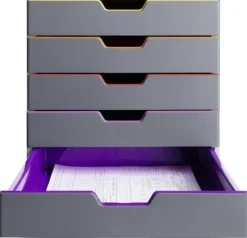 Blankettbox DURABLE Varicolor, 5 lådor