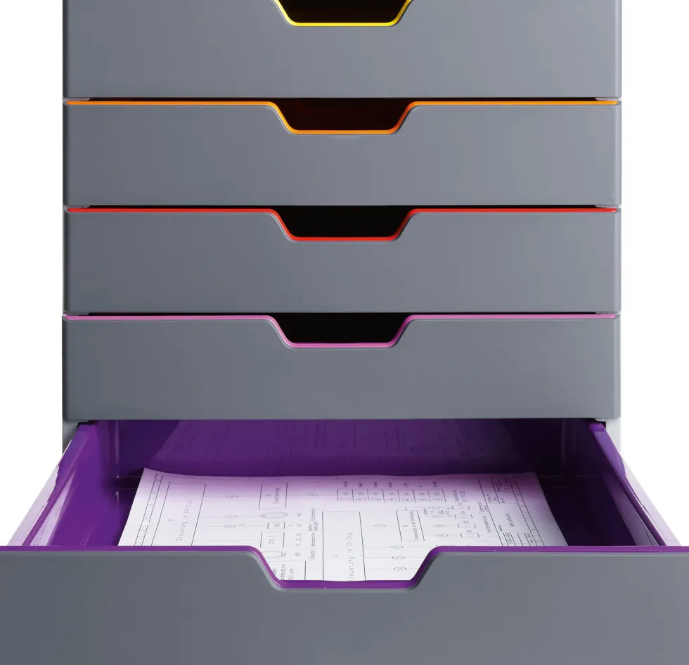 Blankettbox DURABLE Varicolor, 5 lådor