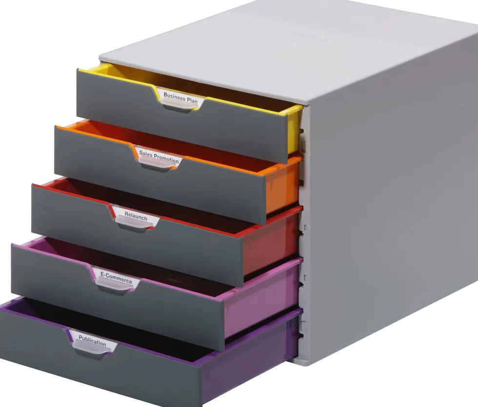 Blankettbox DURABLE Varicolor, 5 lådor