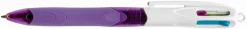 Bläckkulpenna BIC 4 Colours Grip Fashion, 12st