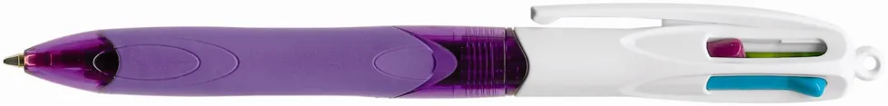 Bläckkulpenna BIC 4 Colours Grip Fashion, 12st