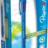 Bläckkulpenna PAPERMATE Flexgrip Clic Medium Blå, 1.0mm, 12st