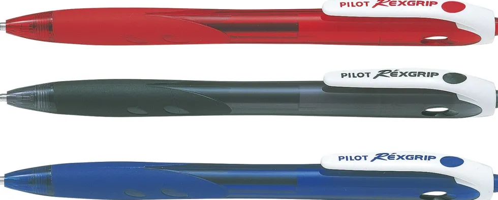 Bläckkulpenna PILOT Rex Grip Blå, medium, 1.0mm, 10st