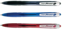 Bläckkulpenna PILOT Rex Grip Svart, medium, 1.0mm, 10st