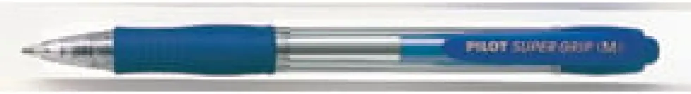 Bläckkulpenna PILOT Super Grip Blå, medium, 1.0mm, 12st